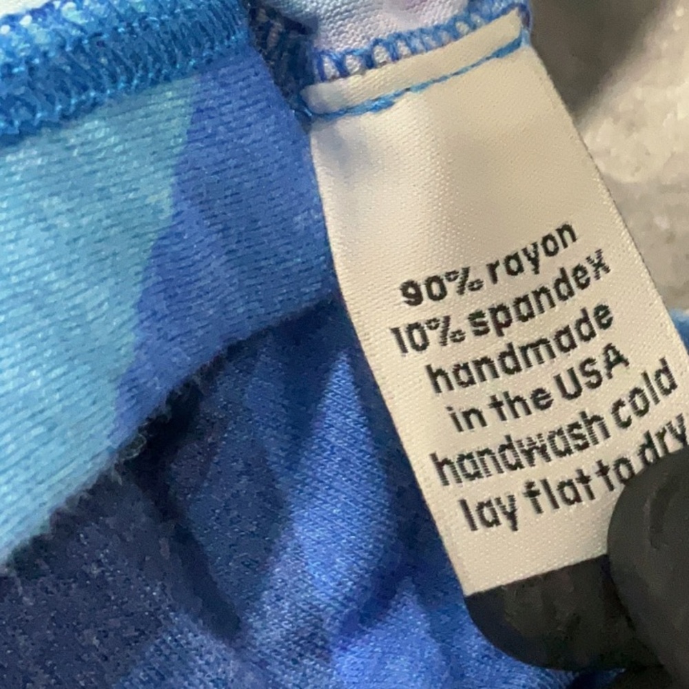 Novella Royale Blue Geo Janis Bell Flare geometric gradient XS - Picture 3 of 6